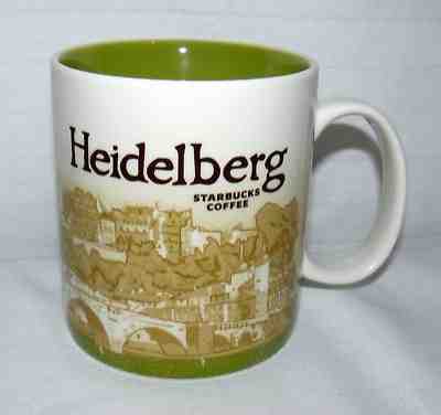 STARBUCKS 2012 16 OZ HEIDELBERG COFFEE MUG GERMANY CITY CUP - Sold on eBay Dec, 10th 2018 for $17.00