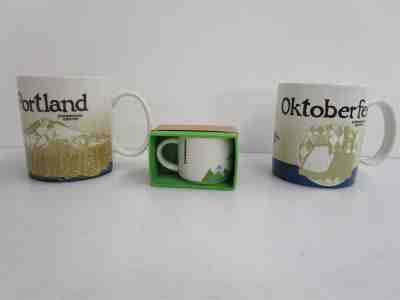 Starbucks Collector Mugs Oktoberfest Portland You Are Here Seattle Mini - Sold on eBay Feb, 3rd 2019 for $51.00