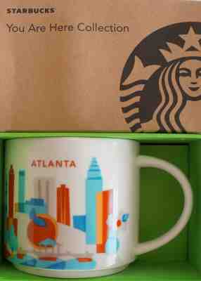 BRAND NEW 2015 STARBUCKS ATLANTA YOU ARE HERE COLLECTION COFFEE MUG ORIGINAL BOX - Sold on eBay Feb, 8th 2019 for $30.00