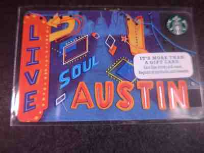 NEW Starbucks AUSTIN City card 2015, never swiped pin intact  - Sold on eBay Feb, 6th 2019 for $1.25