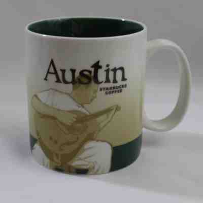 Starbucks Global Icon Collector Series Mug Austin City Guitar 16 oz 2010 Texas - Sold on eBay Feb, 4th 2019 for $32.95