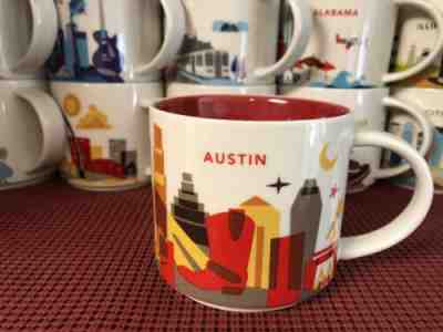Starbucks YOU ARE HERE ~AUSTIN~ RETIRED - City Mug - - Sold on eBay Jan, 25th 2019 for $10.00