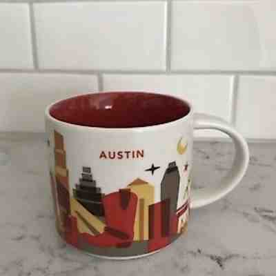 Starbucks Austin Texas Mug You Are Here Collection 2014 Coffee Tea Cup 14 oz - Sold on eBay Jan, 24th 2019 for $9.99