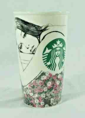 Collectible 2013 Starbucks Charlotte Ronson Tumbler Travel Mug Floral - NO LID - Sold on eBay Feb, 10th 2019 for $22.50