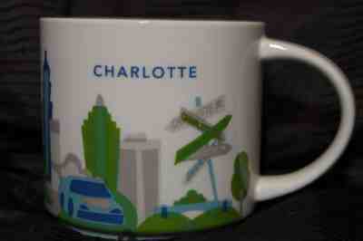 Starbucks Retired Charlotte “You Are Here” Mug 2016 14oz Coffee Cup - Sold on eBay Feb, 6th 2019 for $6.00