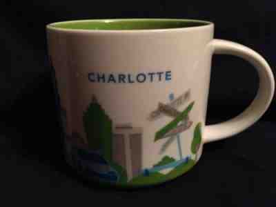 STARBUCKS CHARLOTTE YOU ARE HERE SERIES COFFEE MUG 14 OZ. COLLECTIBLE - Sold on eBay Feb, 3rd 2019 for $15.99