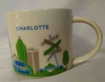 14oz Starbucks Charlotte You Are Here Coffee Mug Cup YAH Collection  - Sold on eBay Jan, 26th 2019 for $13.50
