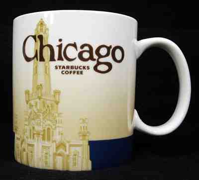 2010 Starbucks CHICAGO Collector Series City Mug 16 oz. - Sold on eBay Feb, 14th 2019 for $9.75