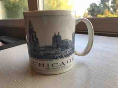  COLLECTIBLE Starbucks Chicago Architecture Series State Coffee Mug 18 oz 2008 - Sold on eBay Feb, 10th 2019 for $14.99