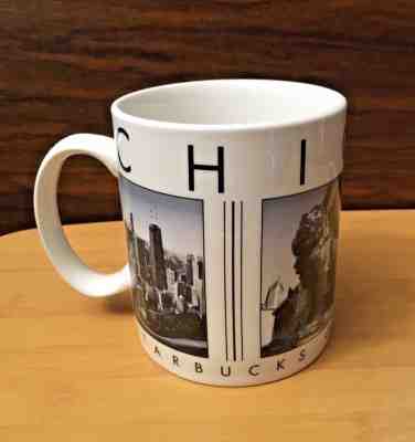 Chicago Starbucks Coffee Company Cup Mug - 2003 Barista City Scenes Series - Sold on eBay Feb, 10th 2019 for $14.95