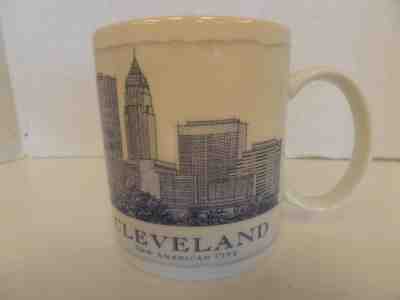 Starbucks Architect Series Collector's Mug White/Blue 18oz 2008 Cleveland - Sold on eBay Feb, 10th 2019 for $18.99