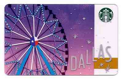 Starbucks Gift Card / DALLAS TX / Ferris Wheel / 2018 City Series (6156) - NEW! - Sold on eBay Feb, 10th 2019 for $3.25