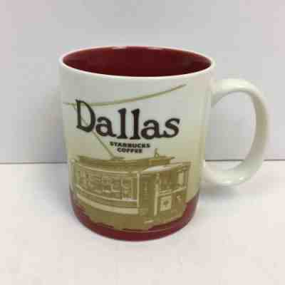 2012 STARBUCKS DALLAS CABLE CAR MUG CITY COLLECTOR SERIES 16 OZ - Sold on eBay Feb, 8th 2019 for $19.58