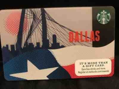 NEW Starbucks DALLAS City card 2015, never swiped  - Sold on eBay Feb, 6th 2019 for $1.00