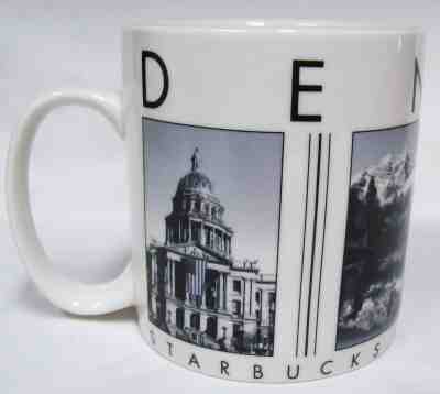Vintage 2005 Starbucks Barista City Scenes Series Denver Coffee Tea Mug 18 oz  - Sold on eBay Feb, 10th 2019 for $7.99