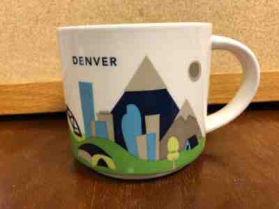 STARBUCKS Denver Coffee Mug Cup You Are Here  14 Oz Preowned - Sold on eBay Feb, 10th 2019 for $9.95