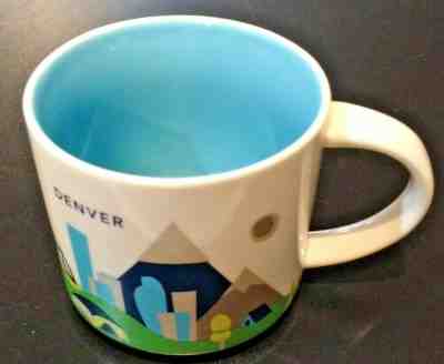 STARBUCKS Denver Coffee Mug Cup You Are Here 14 Oz Preowned - Sold on eBay Feb, 10th 2019 for $8.99