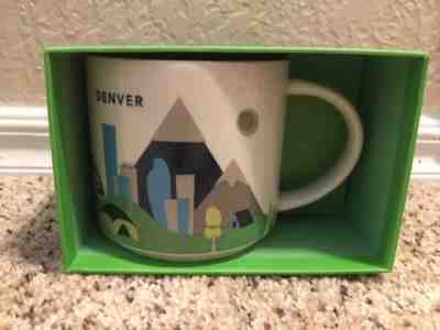 NEW Starbucks Denver You Are Here Limited Edition Coffee Mug 14oz - Sold on eBay Feb, 8th 2019 for $10.00