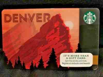 NEW Starbucks DENVER City card 2015, never swiped pins intact - Sold on eBay Feb, 4th 2019 for $0.99