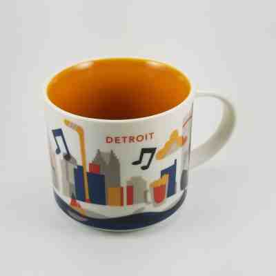 Starbucks Coffee Mug Detroit You Are Here YAH Collector Series 14 oz Mint Cond. - Sold on eBay Jan, 31st 2019 for $18.99