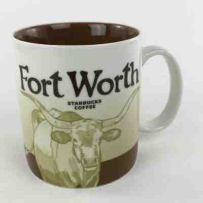 2009 Starbucks Fort Worth Texas Collector Series Mug 16oz Longhorn Skyline - Sold on eBay Jan, 25th 2019 for $44.95