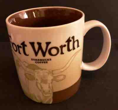 Starbucks Coffee Global Icon Mug Collector Series: Fort Worth, TX. 16 ozs., 2010 - Sold on eBay Jan, 25th 2019 for $39.95