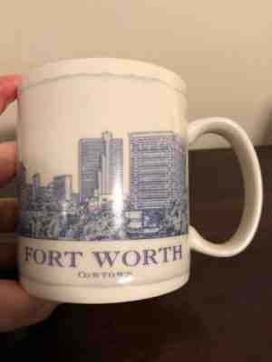 2008 Starbucks Fort Worth Texas Collector Series City Mug Cowtown Blue 18 Oz - Sold on eBay Jan, 24th 2019 for $13.99