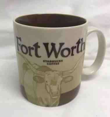 2011 Starbucks City Collector Series Fort Worth TX 16oz Coffee Mug Cup Longhorn - Sold on eBay Jan, 10th 2019 for $62.99