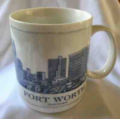 Starbucks Coffee Cup Mug FORT WORTH Architect Series Blue White 2007 - Sold on eBay Jan, 4th 2019 for $14.99