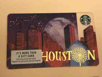 Starbucks Card 2018 Houston Skyline Limited Edition NEW Unused MINT - Sold on eBay Feb, 6th 2019 for $7.49