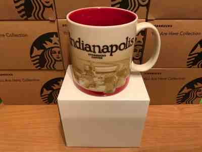 Starbucks Global Icon INDIANAPOLIS  16 oz Mug with SKU.  - Sold on eBay Jan, 30th 2019 for $54.95