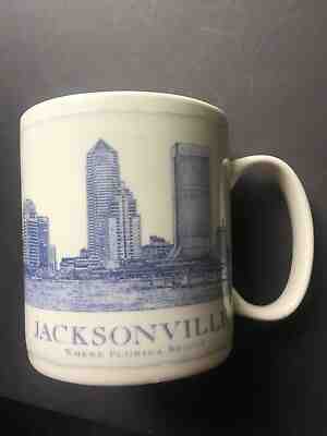 STARBUCKS JACKSONVILLE FL 2007 Architecture Series Skyline Mug 18oz  Coffee Cup  - Sold on eBay Dec, 29th 2018 for $19.48