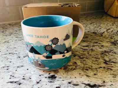 NEW Starbucks You Are Here YAH Collection- LAKE TAHOE 14oz Mug 2013 - Sold on eBay Feb, 4th 2019 for $30.00