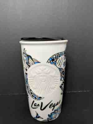 Starbucks Siren Las Vegas Ceramic Travel Tumbler Collectible 2015 New 12 oz.New - Sold on eBay Feb, 10th 2019 for $29.00