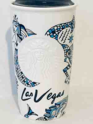 Starbucks Siren Las Vegas Ceramic Travel Tumbler Collectible 2015 New 12 oz. - Sold on eBay Feb, 9th 2019 for $36.99