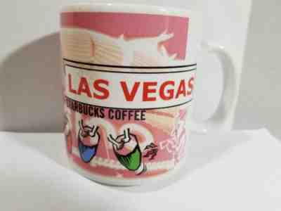 Large 20 Oz 1998 Starbucks Las Vegas Cup Mug Circus Drum Vegas Collage VGUC  - Sold on eBay Feb, 9th 2019 for $4.77