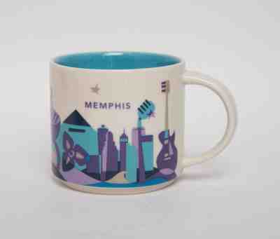 Starbucks MEMPHIS You Are Here Collection Mug Cup 2014 414ml 14fl New  - Sold on eBay Feb, 14th 2019 for $42.00