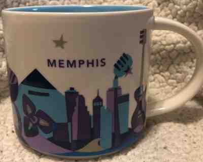 Starbucks Coffee Mug 2017 MEMPHIS You Are Here Mug 14 oz - Sold on eBay Feb, 10th 2019 for $25.00