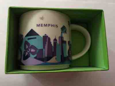 Starbucks Coffee YAH Mug 2017 MEMPHIS You Are Here Cup 14 oz NWT & box - Sold on eBay Feb, 7th 2019 for $38.25