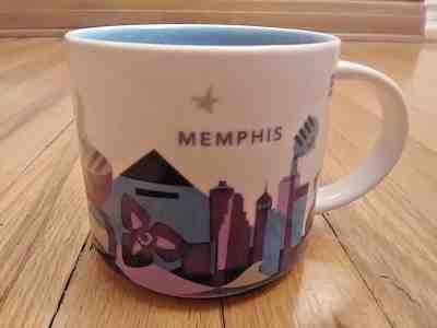 STARBUCKS MEMPHIS 2015 You Are Here Collection Coffee Mug 14 oz 3.5 Inches Tall - Sold on eBay Feb, 2nd 2019 for $21.99