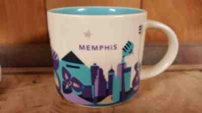 2013 STARBUCKS MEMPHIS TENNESSEE COLLECTOR SERIES YOU ARE HERE MUG 14 OZ  - Sold on eBay Jan, 31st 2019 for $39.99