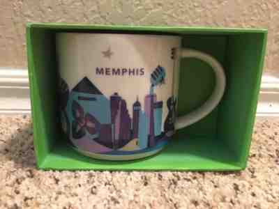 NEW Starbucks Memphis You Are Here Limited Edition Coffee Mug 14oz - Sold on eBay Jan, 29th 2019 for $13.00