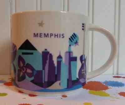 2013 STARBUCKS MEMPHIS TENNESSEE COLLECTOR SERIES YOU ARE HERE MUG 14 OZ  - Sold on eBay Jan, 14th 2019 for $27.99