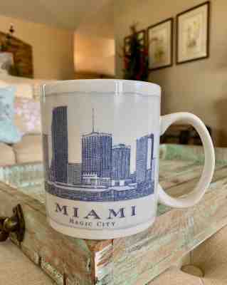 Starbucks Coffee Architectural Series Mug MIAMI 18 oz 2006 MAGIC CITY - Sold on eBay Feb, 10th 2019 for $15.00