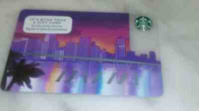 RARE new Mint Starbucks Card 2015 Miami Florida - Limited Edition - Sold on eBay Feb, 9th 2019 for $1.59