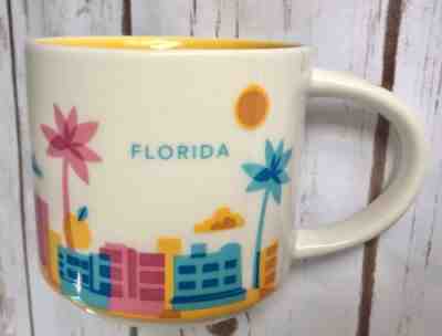 Starbucks Coffee Mug Florida You Are Here14oz YAH Collection 2015 Shuttle Miami - Sold on eBay Feb, 3rd 2019 for $11.95