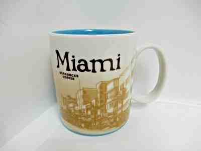 STARBUCKS 2009 "Miami" Florida Coffee Mug Tea Cup 16 oz Collector Series Skyline - Sold on eBay Jan, 31st 2019 for $15.95