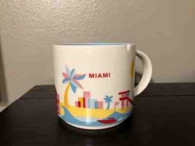 Starbucks MIAMI You Are Here 14oz Coffee Mug Cup YAH Collection USED - Sold on eBay Jan, 25th 2019 for $3.70