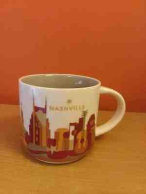 New Starbucks Nashville Tennessee Ceramic 14 Oz Mug "You Are Here" Series - Sold on eBay Feb, 12th 2019 for $19.99