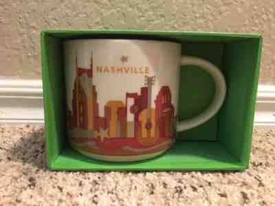 NEW Starbucks Nashville You Are Here Limited Edition Coffee Mug 14oz - Sold on eBay Jan, 31st 2019 for $14.00